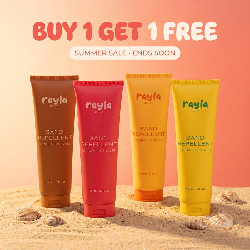 Sun protection sand slides right off.